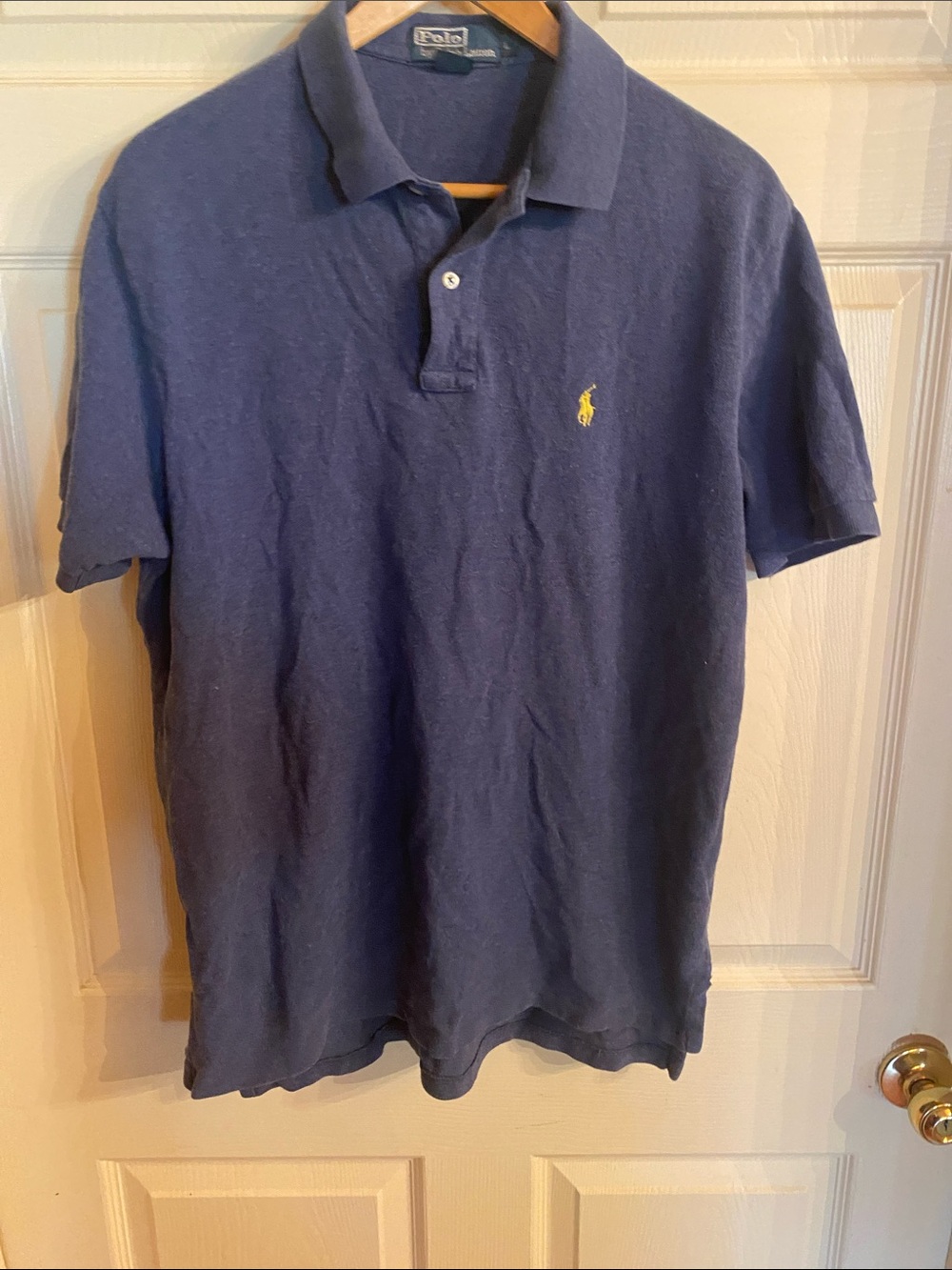 Polo by Ralph Lauren Navy Polo with Yellow Pony